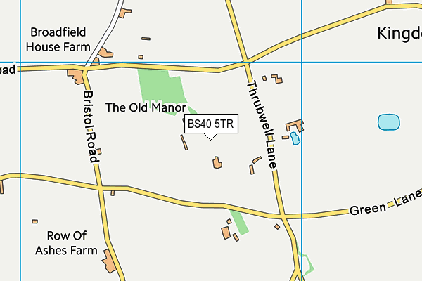 BS40 5TR map - OS VectorMap District (Ordnance Survey)