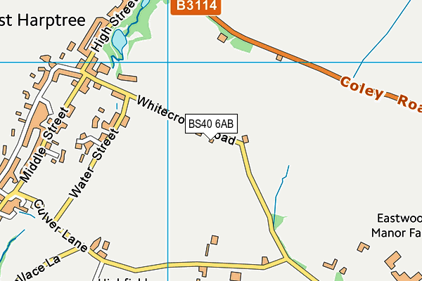 BS40 6AB map - OS VectorMap District (Ordnance Survey)