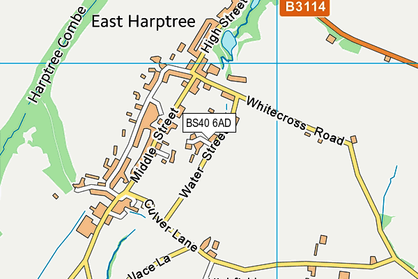 BS40 6AD map - OS VectorMap District (Ordnance Survey)