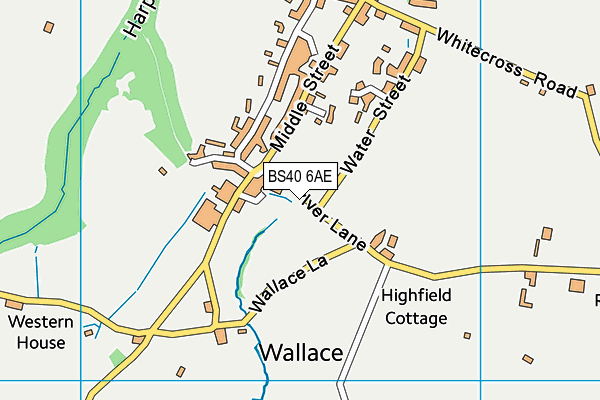 BS40 6AE map - OS VectorMap District (Ordnance Survey)