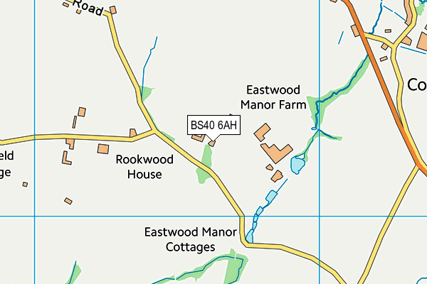 BS40 6AH map - OS VectorMap District (Ordnance Survey)