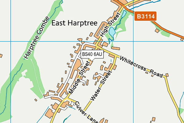 BS40 6AU map - OS VectorMap District (Ordnance Survey)
