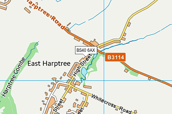 BS40 6AX map - OS VectorMap District (Ordnance Survey)