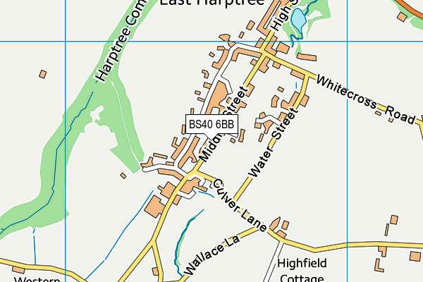 BS40 6BB map - OS VectorMap District (Ordnance Survey)