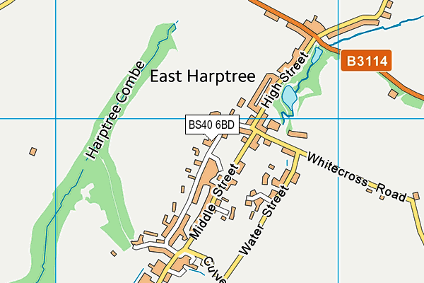East Harptree Church of England Primary School map (BS40 6BD) - OS VectorMap District (Ordnance Survey)