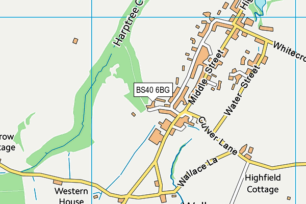BS40 6BG map - OS VectorMap District (Ordnance Survey)
