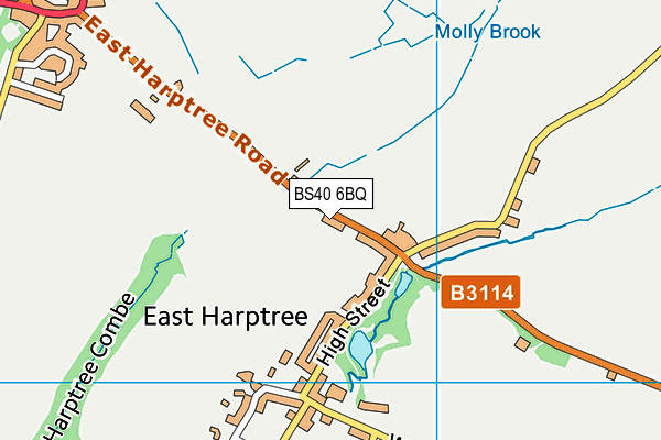 East Harptree Playing Field map (BS40 6BQ) - OS VectorMap District (Ordnance Survey)
