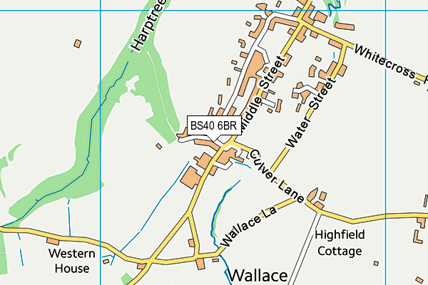 BS40 6BR map - OS VectorMap District (Ordnance Survey)