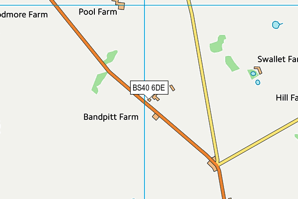 BS40 6DE map - OS VectorMap District (Ordnance Survey)