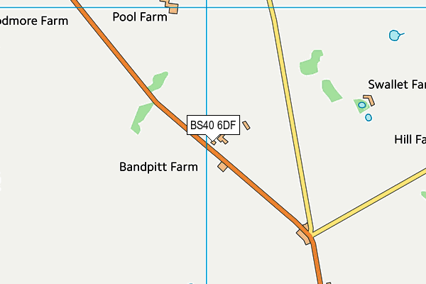 BS40 6DF map - OS VectorMap District (Ordnance Survey)