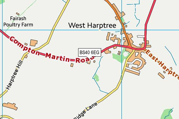 BS40 6EG map - OS VectorMap District (Ordnance Survey)