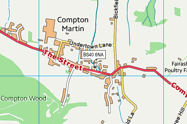 BS40 6NA map - OS VectorMap District (Ordnance Survey)