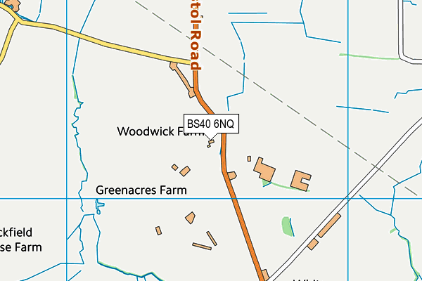 BS40 6NQ map - OS VectorMap District (Ordnance Survey)