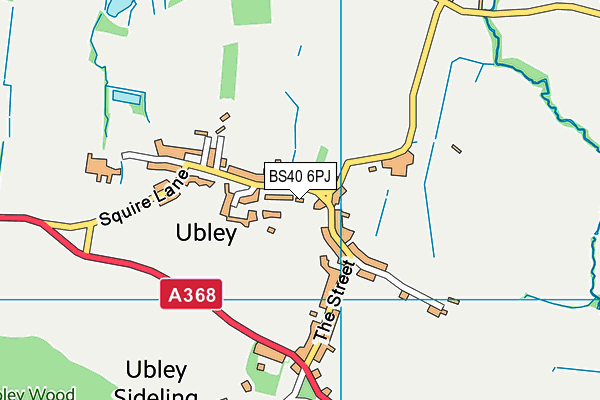 Ubley Church of England Primary School map (BS40 6PJ) - OS VectorMap District (Ordnance Survey)