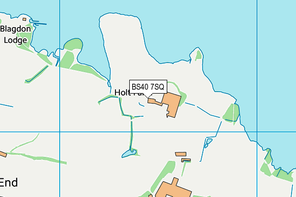 BS40 7SQ map - OS VectorMap District (Ordnance Survey)