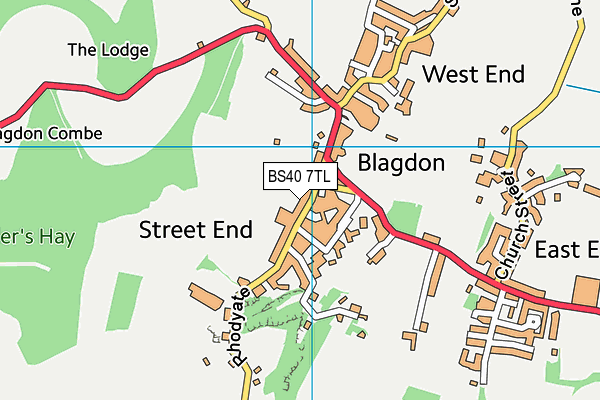 Map of THE OLD CHAPEL (BLAGDON) MANAGEMENT COMPANY LIMITED at district scale