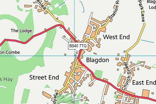 Map of BLAGDON STORES LIMITED at district scale