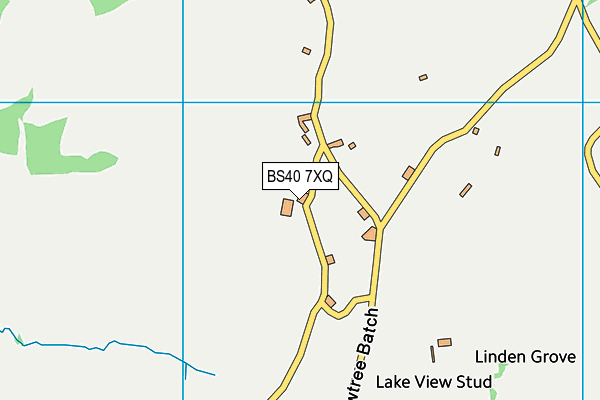 BS40 7XQ map - OS VectorMap District (Ordnance Survey)