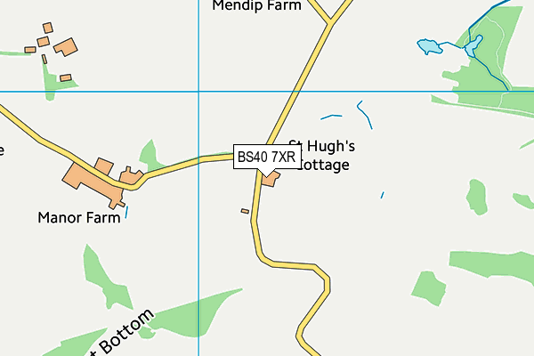 BS40 7XR map - OS VectorMap District (Ordnance Survey)