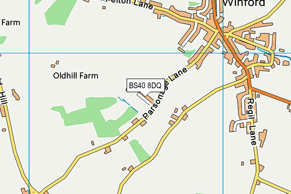 BS40 8DQ map - OS VectorMap District (Ordnance Survey)