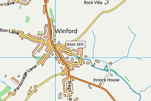 BS40 8ER map - OS VectorMap District (Ordnance Survey)