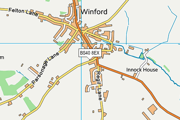 BS40 8EX map - OS VectorMap District (Ordnance Survey)