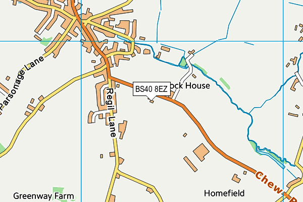 BS40 8EZ map - OS VectorMap District (Ordnance Survey)