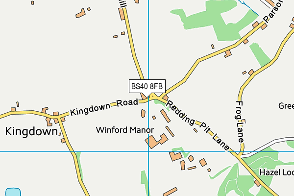 BS40 8FB map - OS VectorMap District (Ordnance Survey)