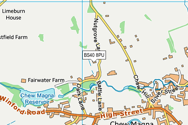 BS40 8PU map - OS VectorMap District (Ordnance Survey)