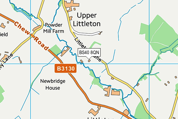 BS40 8QN map - OS VectorMap District (Ordnance Survey)