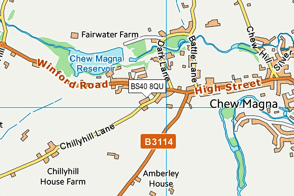 BS40 8QU map - OS VectorMap District (Ordnance Survey)