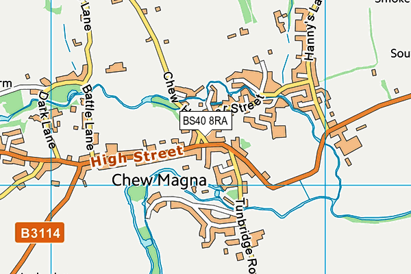 Map of CHEW VALLEY CIDER COMPANY LTD at district scale