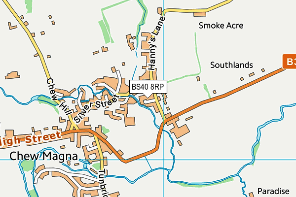 BS40 8RP map - OS VectorMap District (Ordnance Survey)