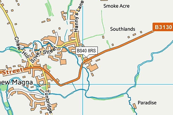 BS40 8RS map - OS VectorMap District (Ordnance Survey)