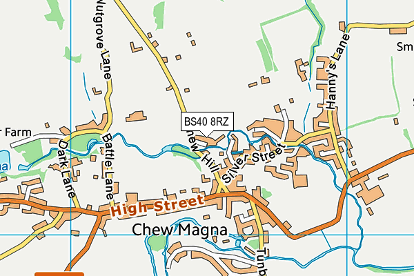 BS40 8RZ map - OS VectorMap District (Ordnance Survey)