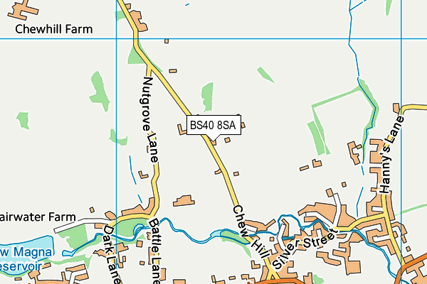 BS40 8SA map - OS VectorMap District (Ordnance Survey)