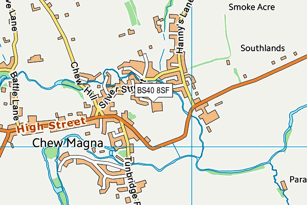 BS40 8SF map - OS VectorMap District (Ordnance Survey)