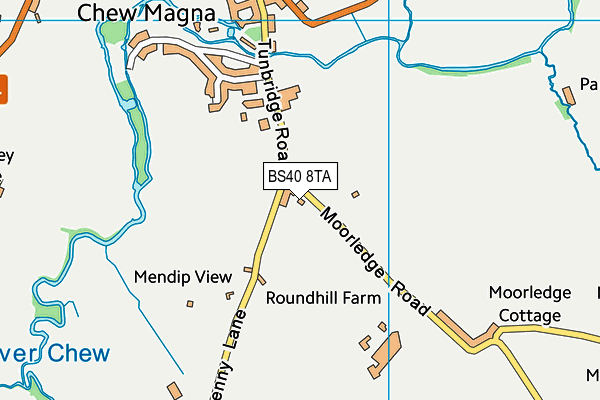 BS40 8TA map - OS VectorMap District (Ordnance Survey)