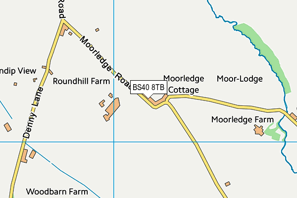 BS40 8TB map - OS VectorMap District (Ordnance Survey)