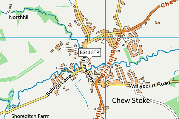 BS40 8TP map - OS VectorMap District (Ordnance Survey)