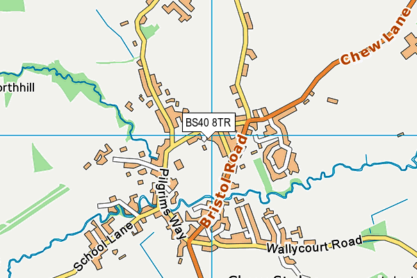 BS40 8TR map - OS VectorMap District (Ordnance Survey)