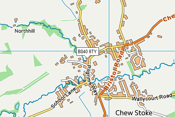 BS40 8TY map - OS VectorMap District (Ordnance Survey)