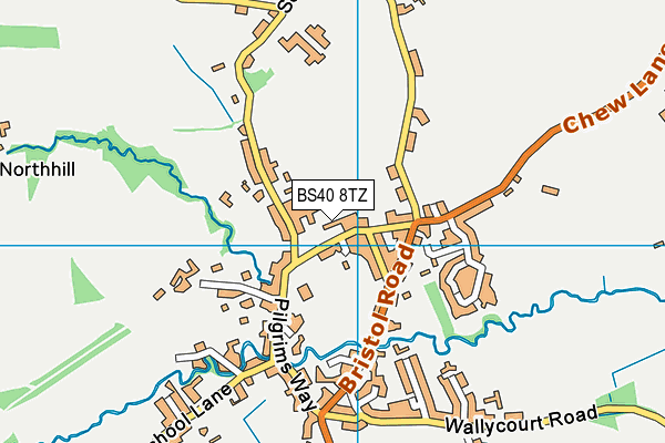 BS40 8TZ map - OS VectorMap District (Ordnance Survey)