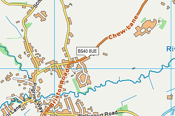 Chew Valley Rfc map (BS40 8UE) - OS VectorMap District (Ordnance Survey)