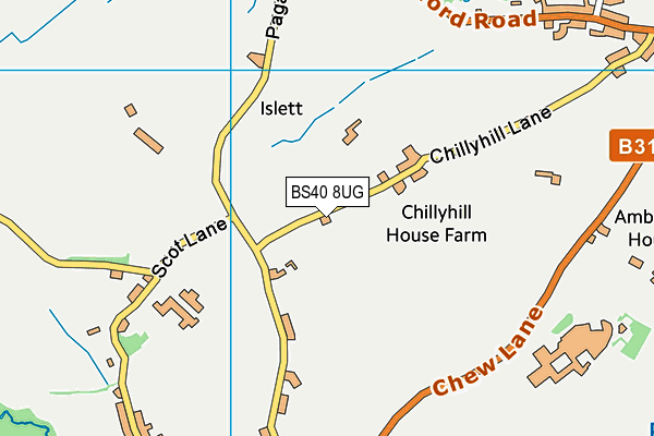 BS40 8UG map - OS VectorMap District (Ordnance Survey)