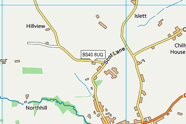 BS40 8UQ map - OS VectorMap District (Ordnance Survey)