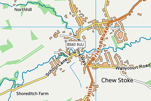 BS40 8UU map - OS VectorMap District (Ordnance Survey)