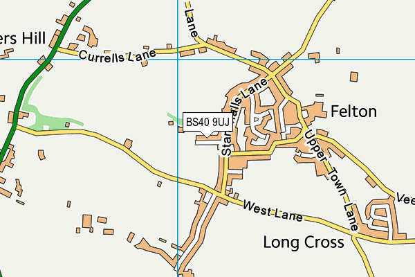 BS40 9UJ map - OS VectorMap District (Ordnance Survey)