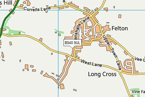BS40 9UL map - OS VectorMap District (Ordnance Survey)