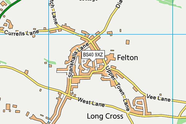 BS40 9XZ map - OS VectorMap District (Ordnance Survey)